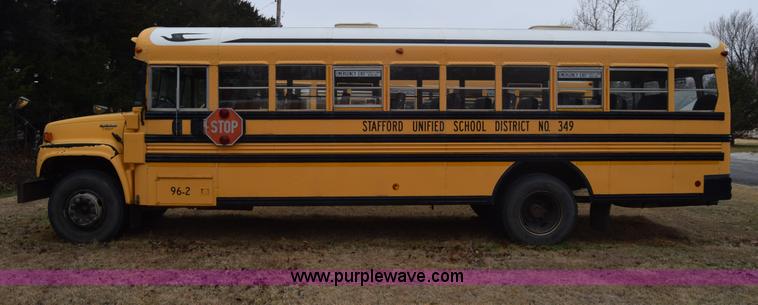 image for item L1198 1997 GMC Blue Bird school bus