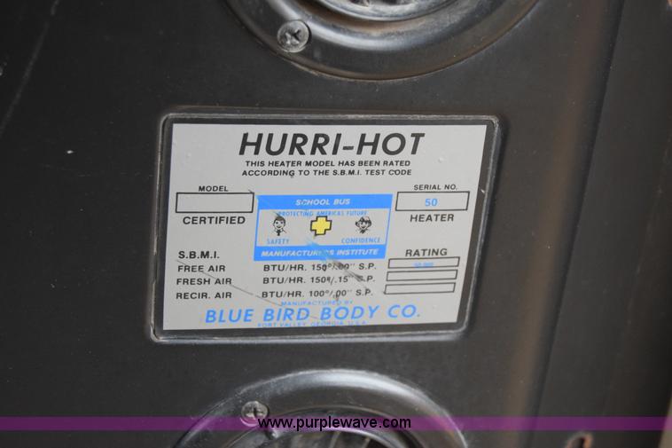 image for item L1198 1997 GMC Blue Bird school bus