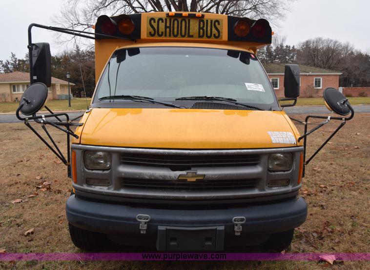 image for item L1199 2000 Chevrolet Express 3500 Cargo school bus