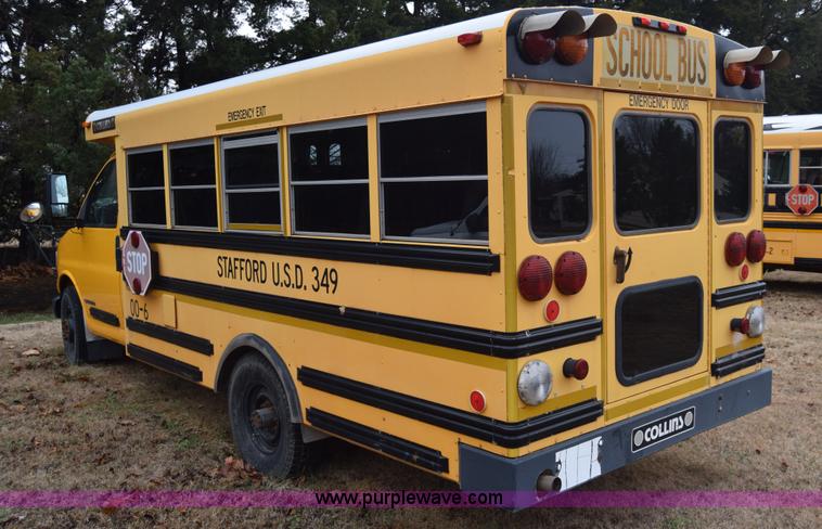 image for item L1199 2000 Chevrolet Express 3500 Cargo school bus