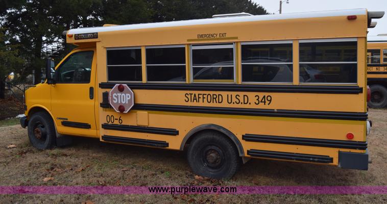 image for item L1199 2000 Chevrolet Express 3500 Cargo school bus