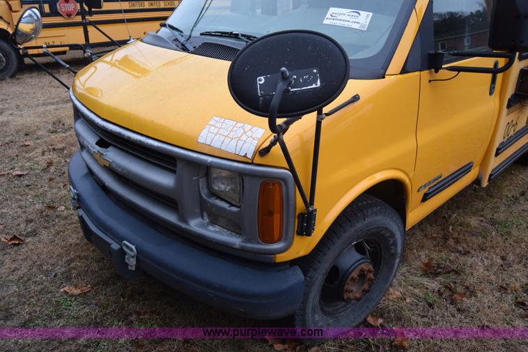 image for item L1199 2000 Chevrolet Express 3500 Cargo school bus