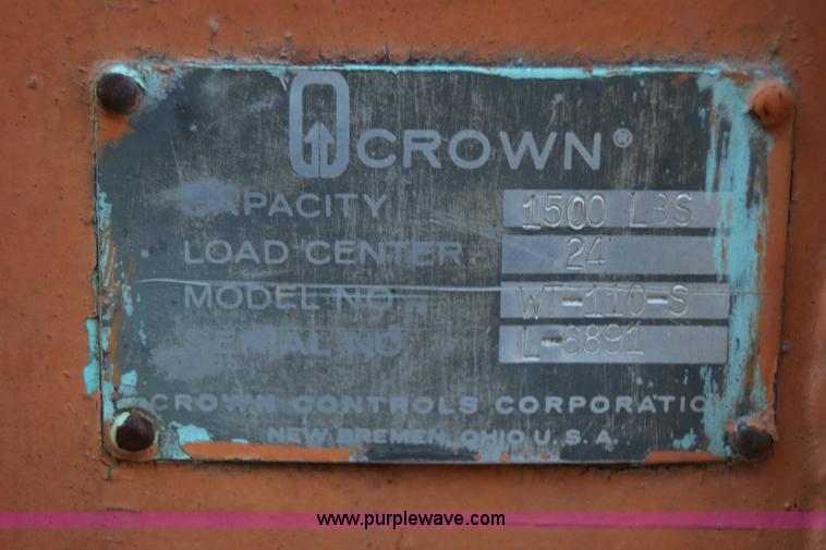 image for item BO9580 Crown WT-110-5 material handler