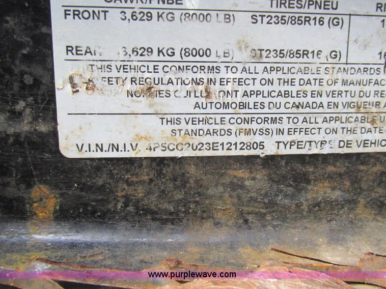 image for item BS9901 2014 PJ equipment trailer