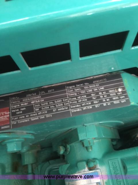 image for item E1488 1999 Cummins 50DGCA41171N generator