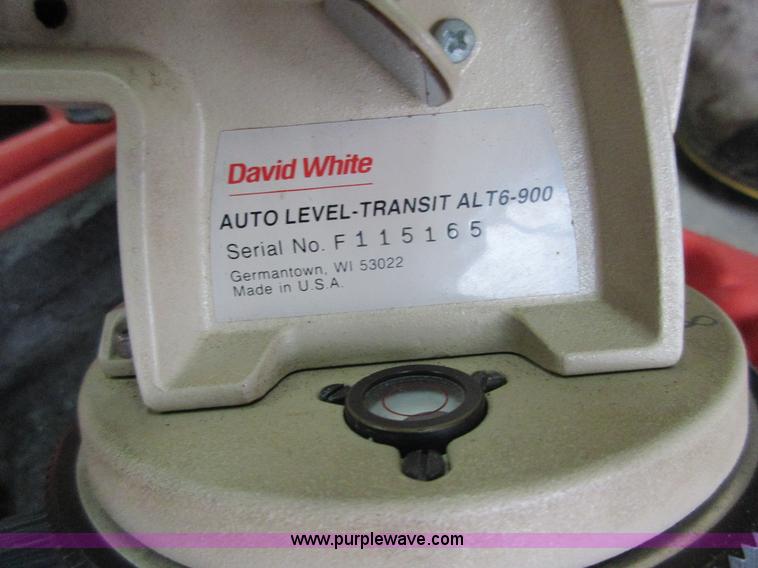 image for item I1769 David White ALT6-900 transit