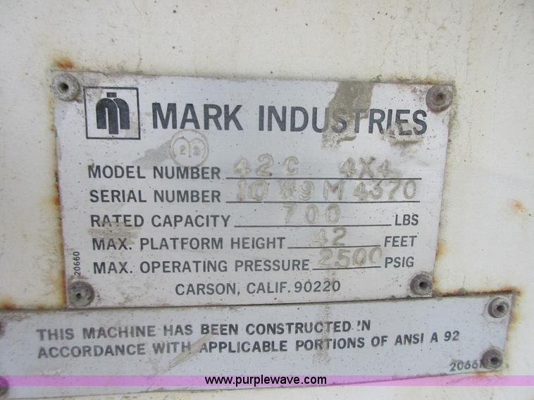 image for item I1816 Mark Lift 42L boom lift