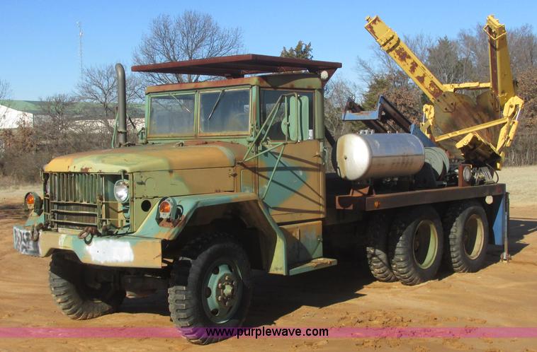 image for item J2327 1978 GMC M35A2 truck with tree transplanter