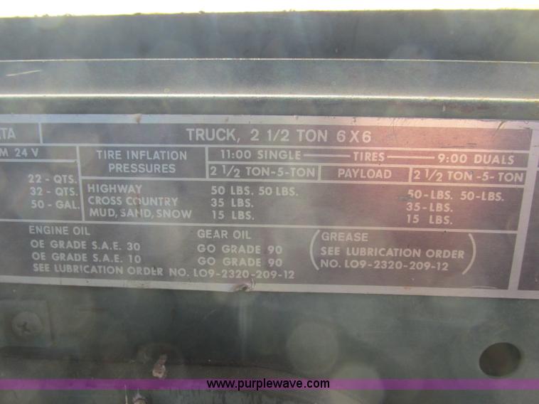 image for item J2327 1978 GMC M35A2 truck with tree transplanter