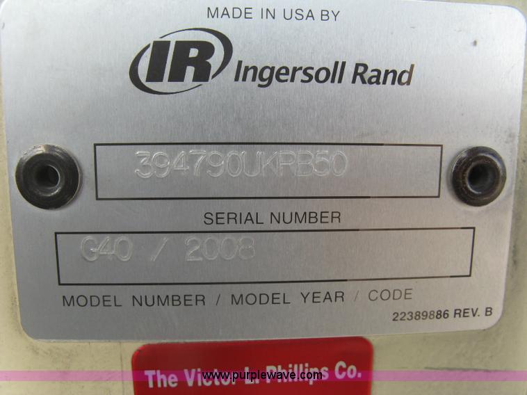 image for item J2974 2008 Ingersoll Rand Power Source G40 generator
