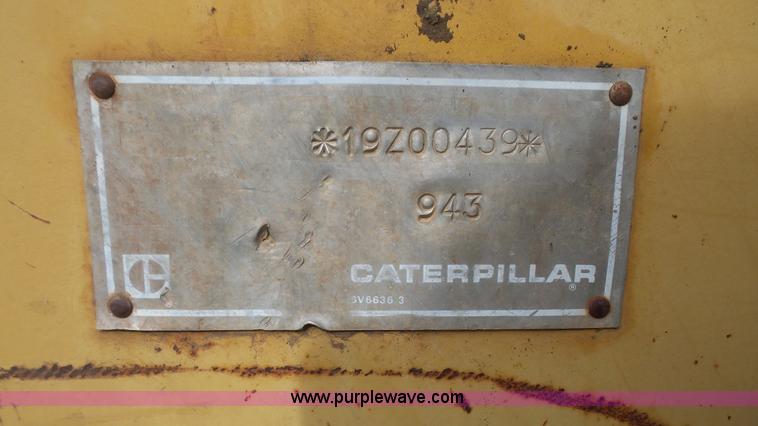 image for item J4523 1987 Caterpillar 943 track loader