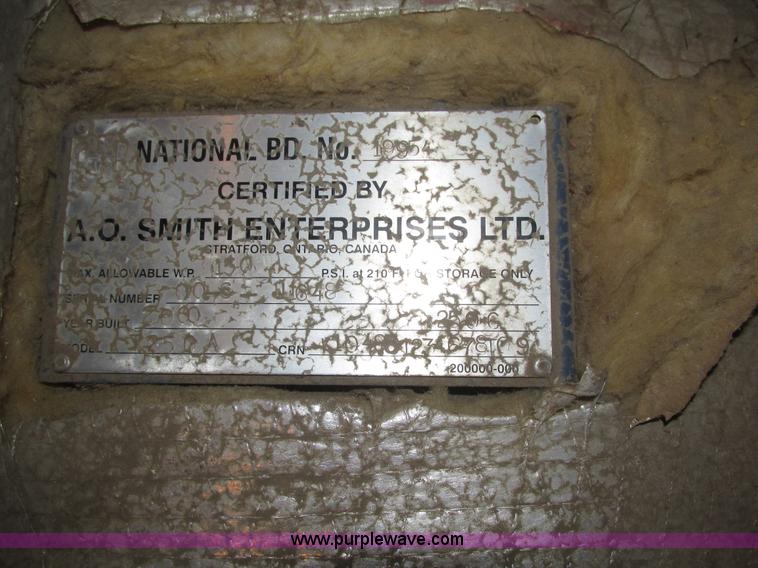 image for item J8787 2000 A.O. Smith DW1480 copper boiler