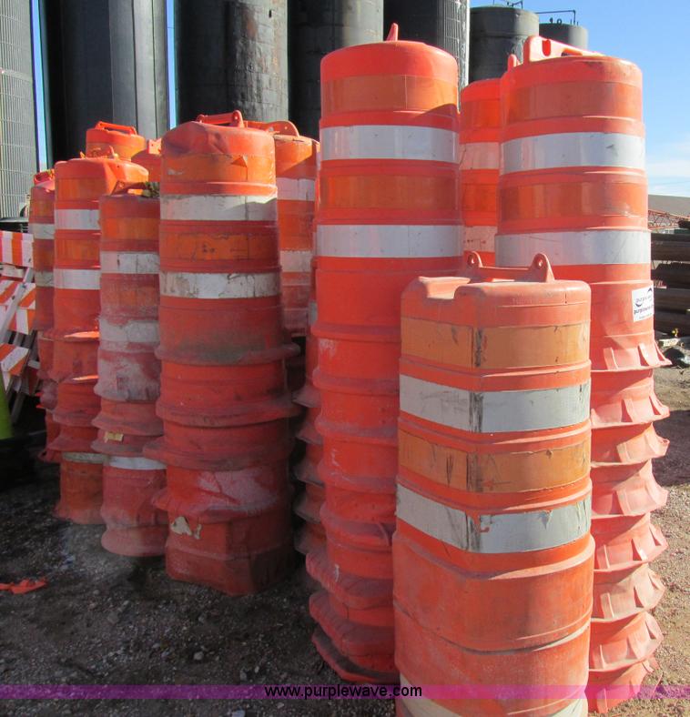 image for item K5225 Approximately 150 traffic control barrels