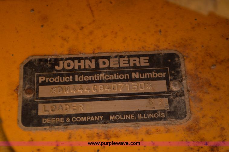 image for item K5364 1983 John Deere 444C wheel loader
