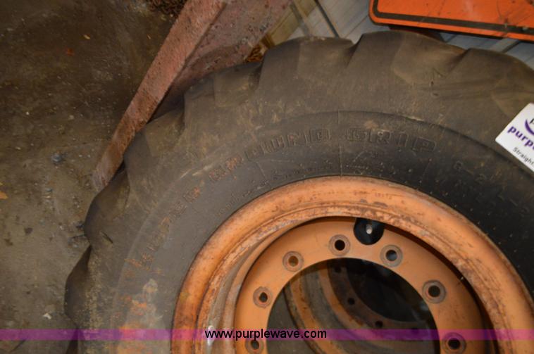 image for item K5366 (2) Case motor grader tires and wheels