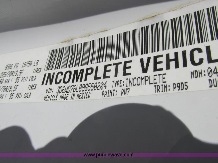 image for item L4161 2009 Dodge Ram 5500 bucket truck