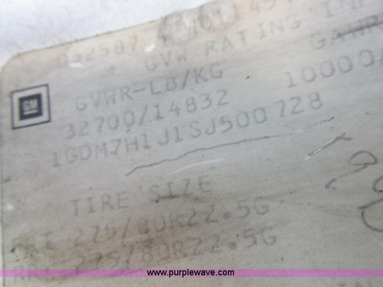 image for item L4224 1995 GMC TopKick dump truck