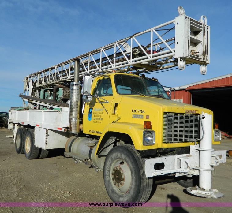 image for item L7299 1987 GMC Brigadier drill rig truck
