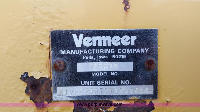 image for item N9339 2000 Vermeer T655 DT trencher