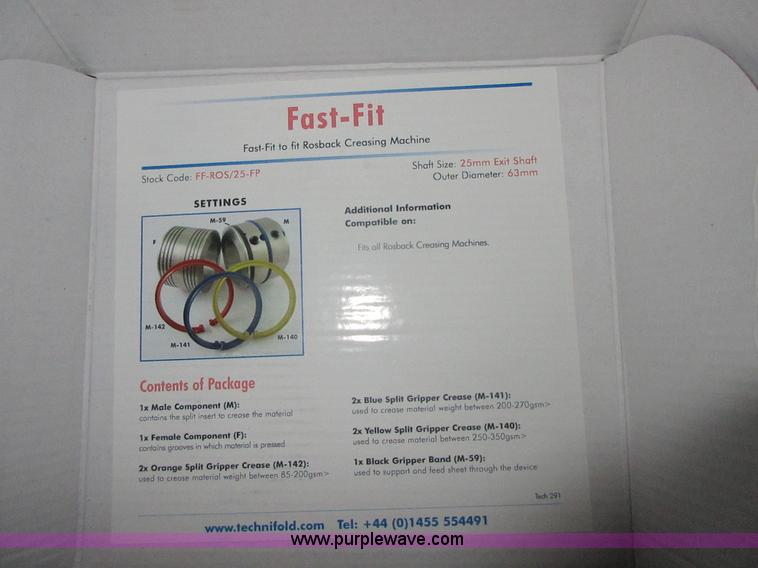 image for item BB9012 Rosback 220 paper scoring and perforating machine