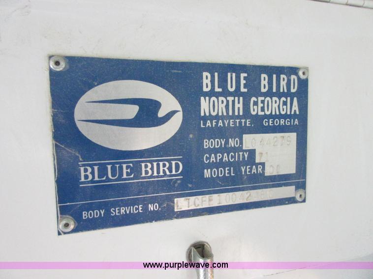 image for item I1813 2001 Blue Bird TC2000 school bus