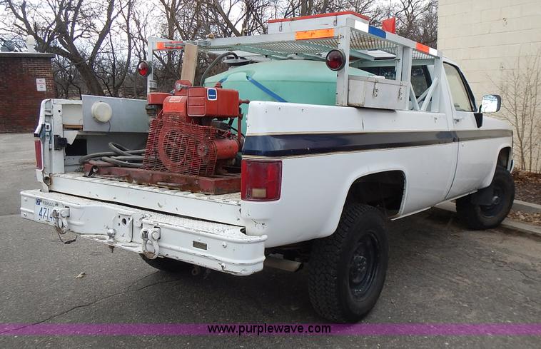 image for item L3626 1986 Chevrolet D30 Military Postal Unit pumper fire truck