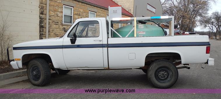 image for item L3626 1986 Chevrolet D30 Military Postal Unit pumper fire truck