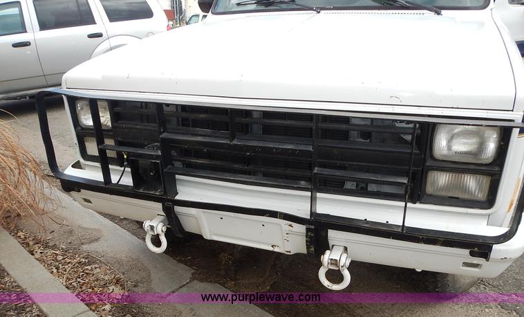 image for item L3626 1986 Chevrolet D30 Military Postal Unit pumper fire truck