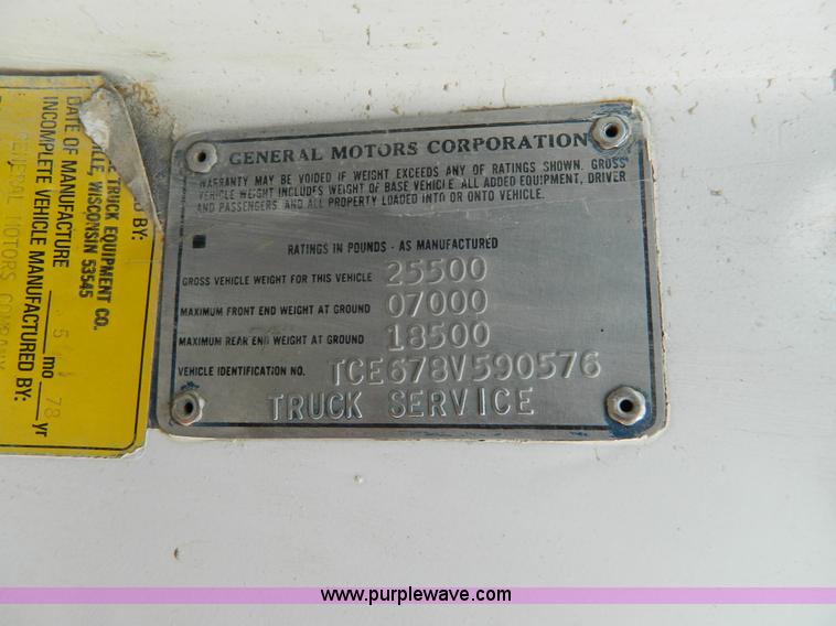 image for item L7305 1978 GMC 6500 dump truck