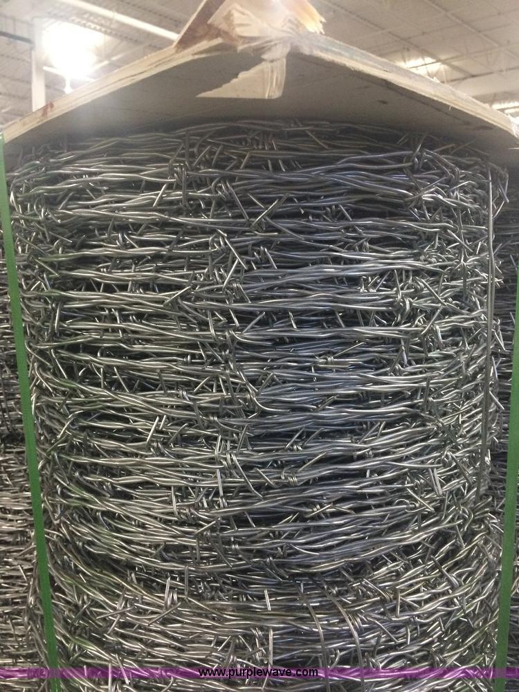 image for item F1000 (27) rolls of four point barbed wire