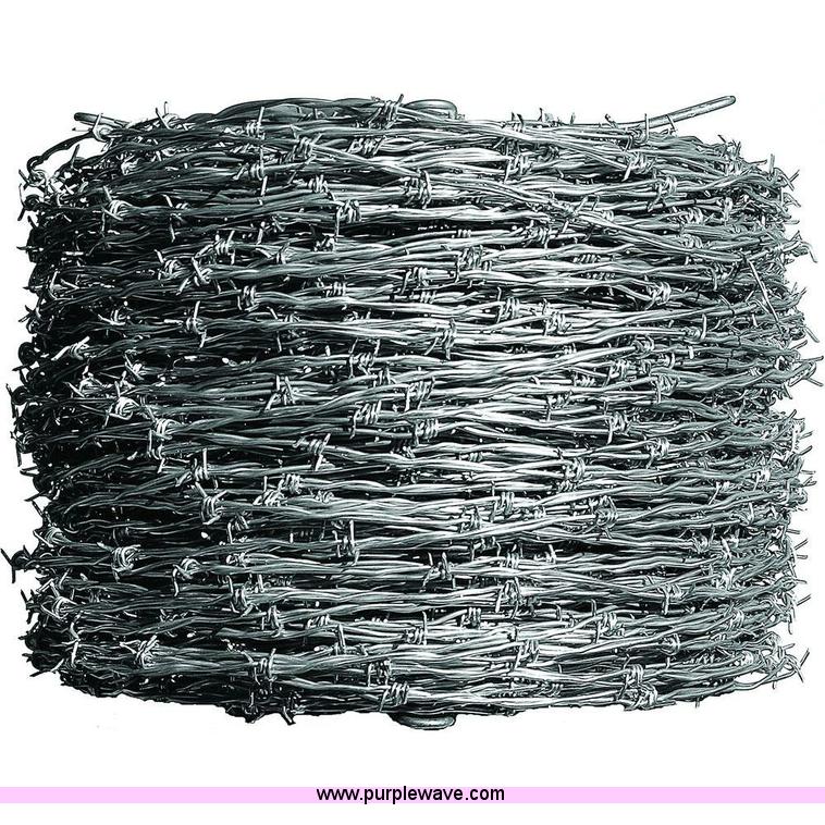 image for item F1000 (27) rolls of four point barbed wire
