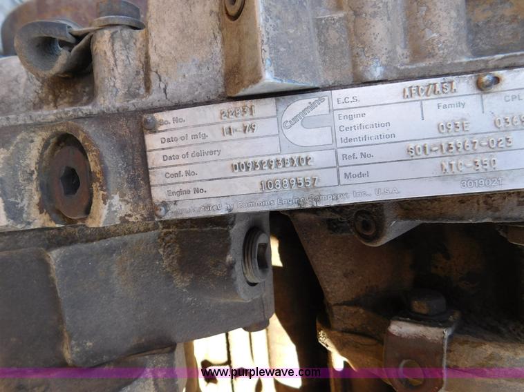 image for item J7412 1979 Cummins 855 big cam engine