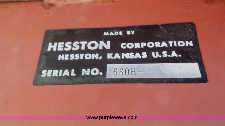 image for item J8373 Hesston 6600 self-propelled swather