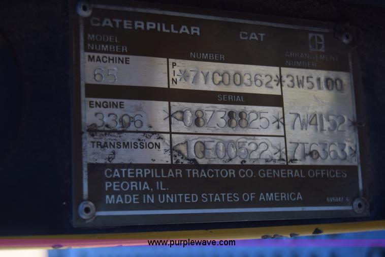 image for item K4457 1987 Caterpillar Challenger 65 tractor