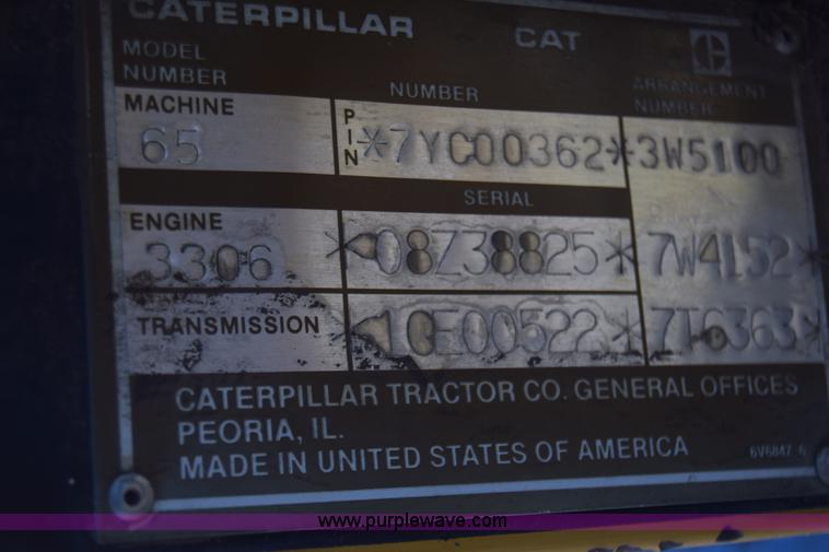 image for item K4457 1987 Caterpillar Challenger 65 tractor