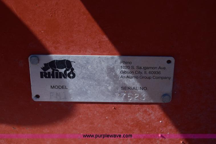 image for item K4458 2011 Rhino Flex 10 Magnum rotary mower