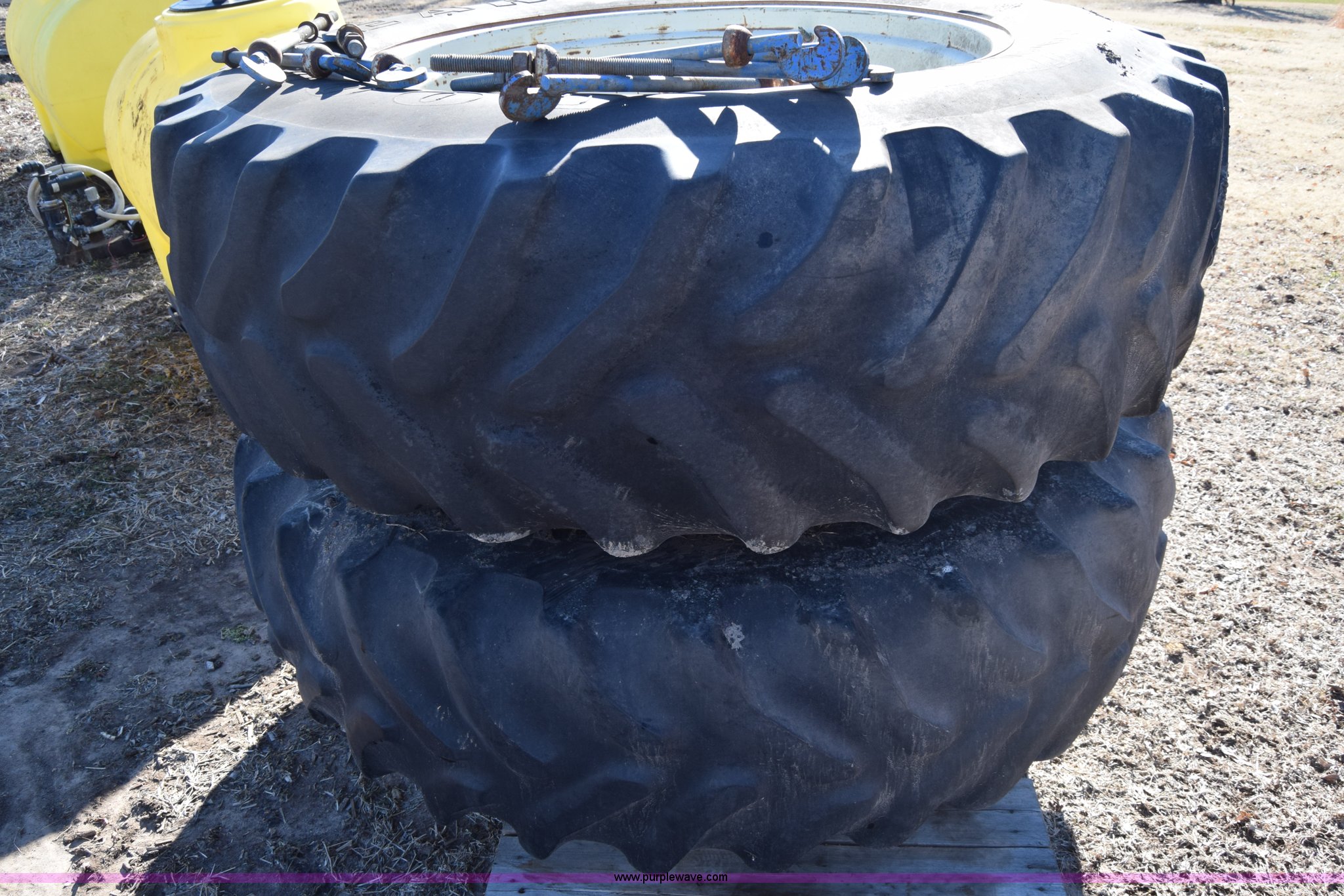 Goodyear 18.438 dual tractor tires in Mt. Hope, KS Item L1039 sold