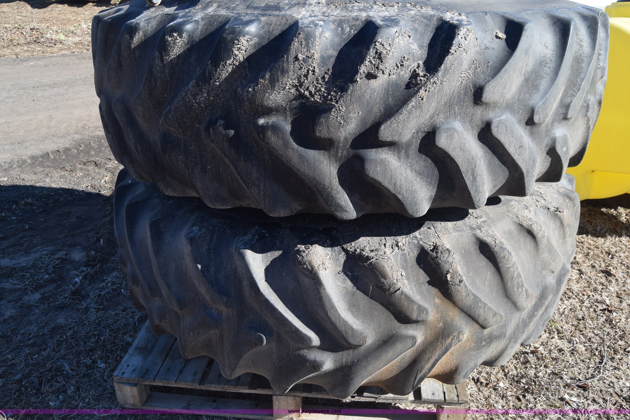 Goodyear 18.438 dual tractor tires in Mt. Hope, KS Item L1039 sold Purple Wave