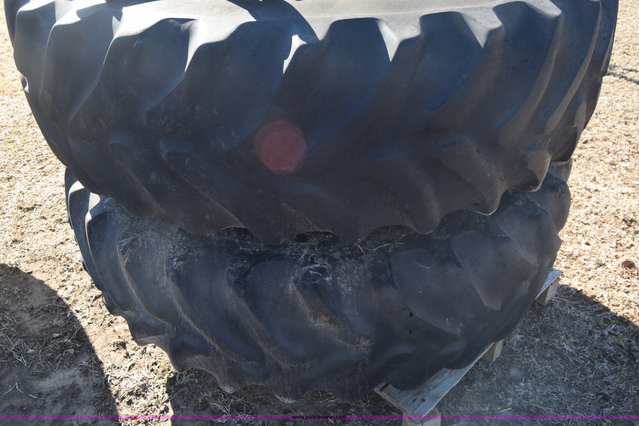 Goodyear 18.438 dual tractor tires in Mt. Hope, KS Item L1039 sold Purple Wave