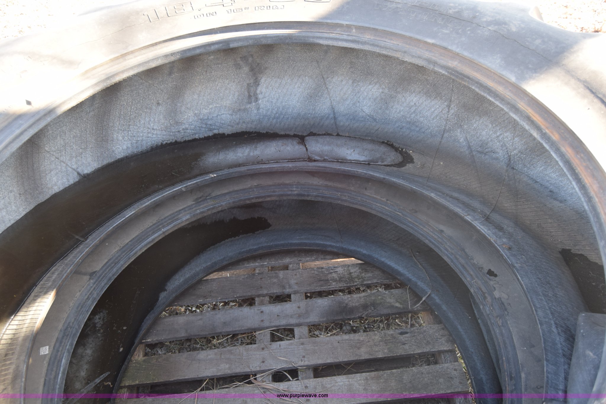 (2) Safemark 18.438 tires in Mt. Hope, KS Item L1048 sold Purple Wave