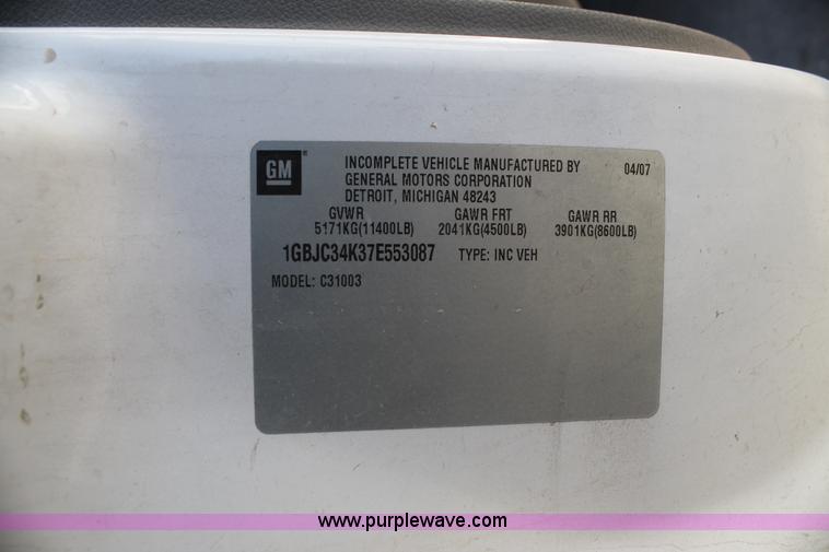 image for item BJ9353 2007 Chevrolet Silverado 3500HD service truck