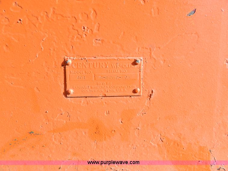 image for item BT9780 Century 401 wrecker body