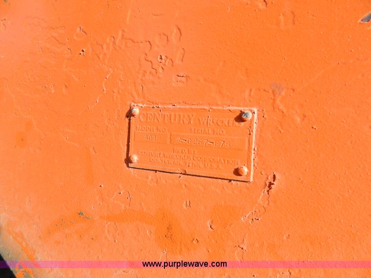 image for item BT9780 Century 401 wrecker body
