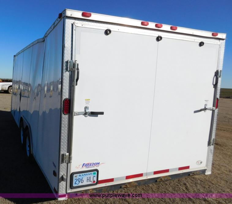 image for item J6827 2013 Freedom 85X20TA2 enclosed cargo trailer