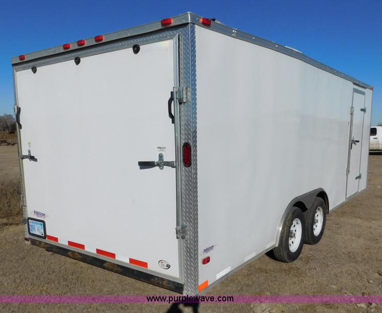 image for item J6827 2013 Freedom 85X20TA2 enclosed cargo trailer