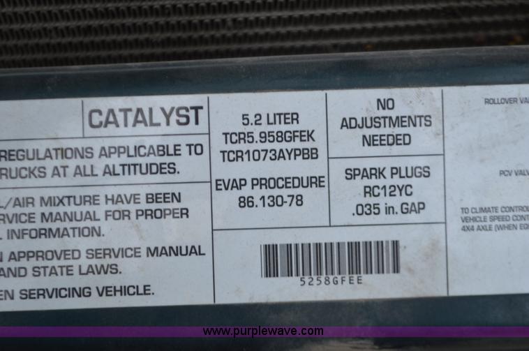 image for item K5391 1996 Dodge Ram 1500 pickup truck