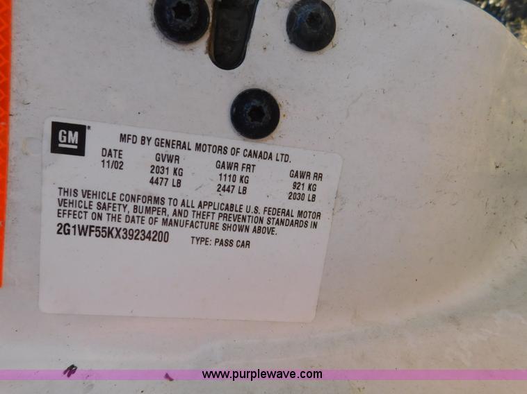 image for item K5410 2003 Chevrolet Impala