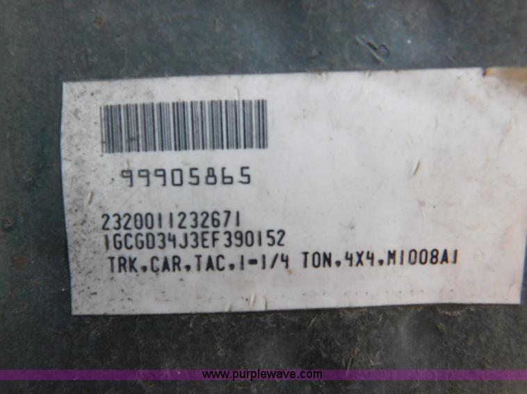 image for item K5412 1984 Chevrolet pickup truck