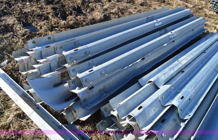 image for item K5466 Approximately 35 galvanized guard rail