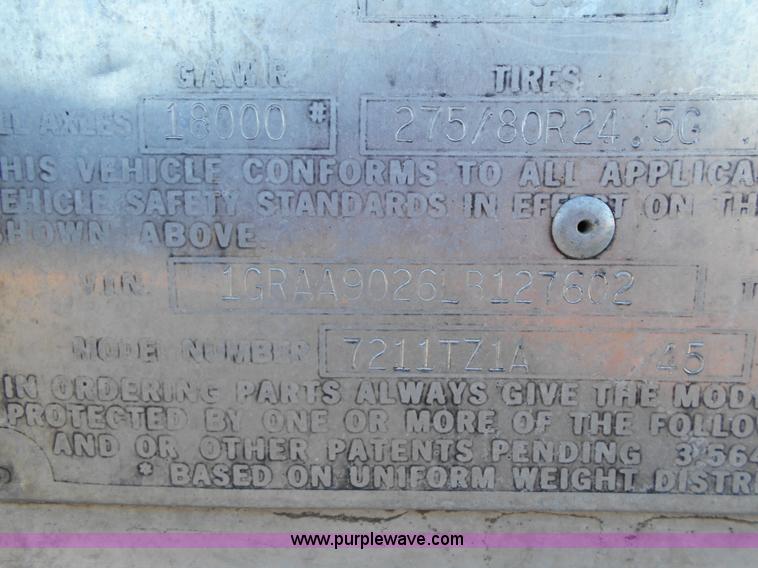 image for item L1124 1990 Great Dane 7211TZ1A refrigerated trailer